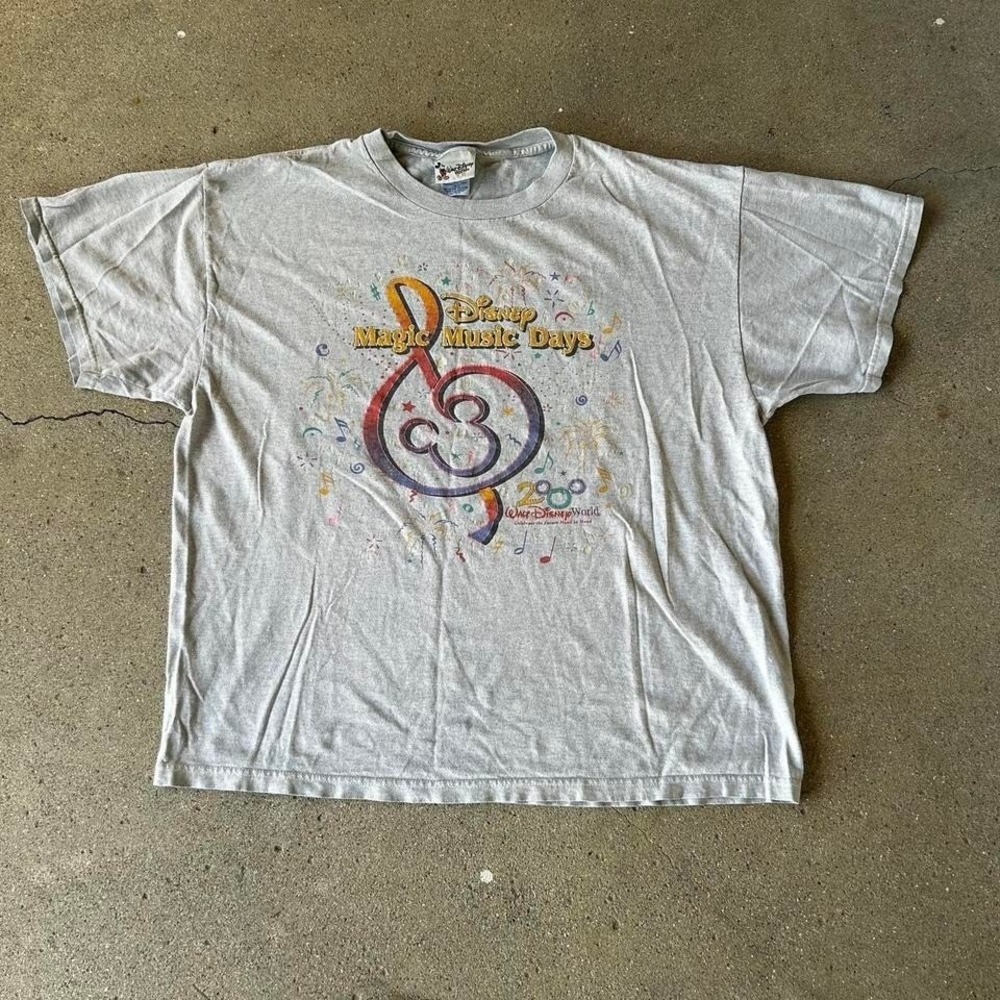 Vintage 2000 Disneyworld magic music days graphic tee shirt tshirt Size XL